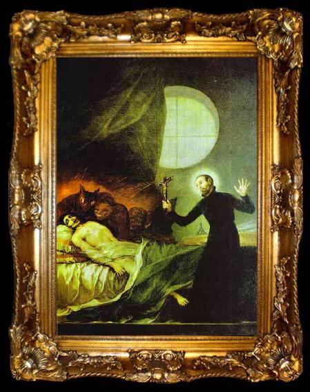 framed  Francisco Jose de Goya St.Francis Borgia Exorsizing, ta009-2